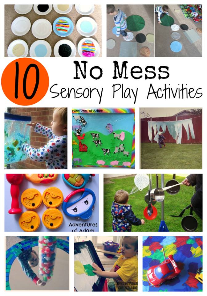 10 no mess sensory play activities