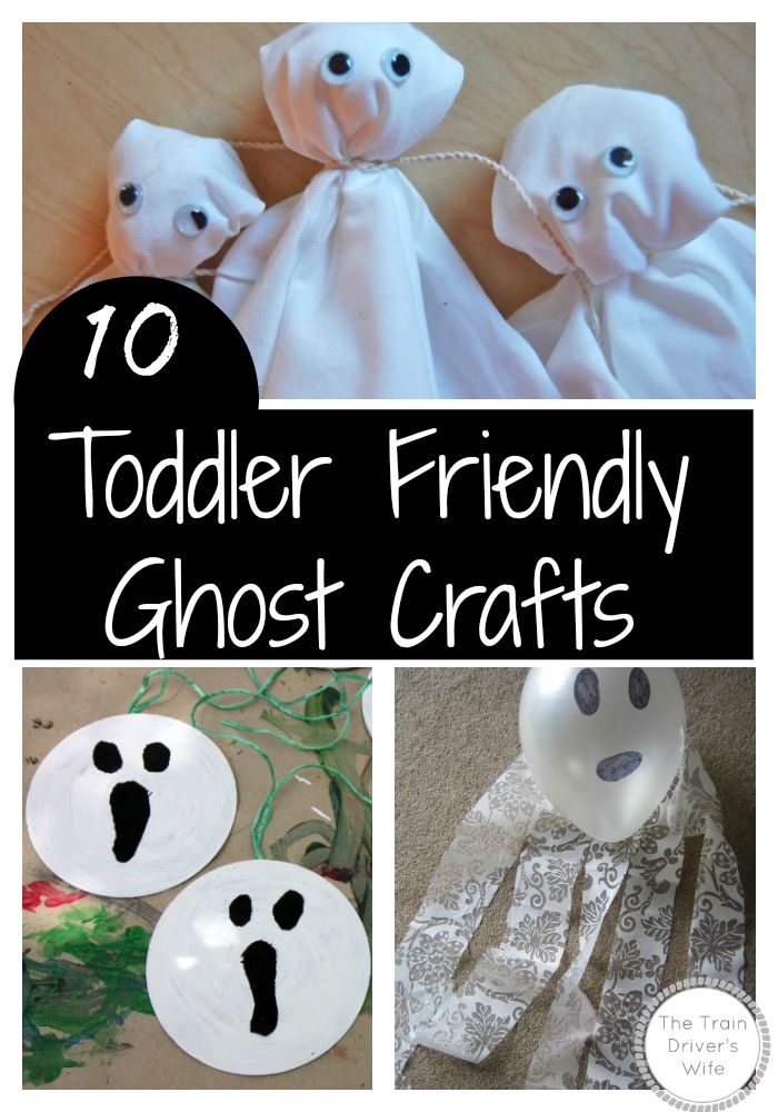Toddler Friendly Ghost Crafts